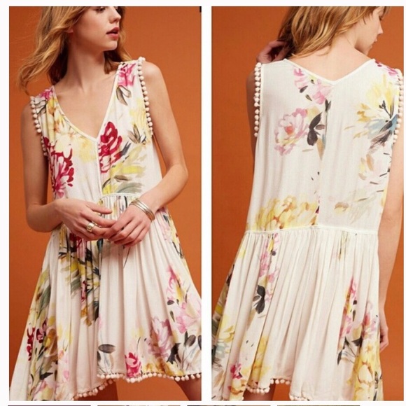 Anthropologie Dresses & Skirts - Anthropologie Lattice Floral Dress